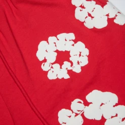 Denim Tears The Cotton Wreath Red Shorts -Creps Lockers denim tears the cotton wreath red shorts 402 300 30 red patch