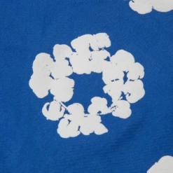 Denim Tears The Cotton Wreath Royal Blue Shorts -Creps Lockers denim tears the cotton wreath royal blue shorts 402 020 30 roya patch