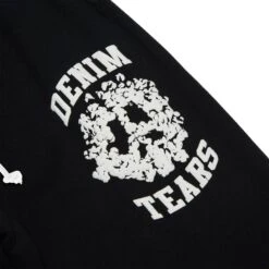 Denim Tears University Black Sweatpants 8 Denim Tears University Black Sweatpants -Creps Lockers denim tears university black sweatpants patch