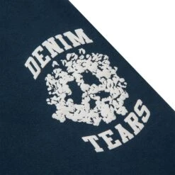 Denim Tears University Navy Shorts 8 Denim Tears University Navy Shorts -Creps Lockers denim tears university navy shorts 402 080 27 patch detail