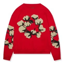 Denim Tears X CPFM Cactus Tears Red Sweatshirt