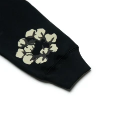 Denim Tears X CPFM Cactus Tears Wreath Black Hoodie -Creps Lockers denim tears x cpfm cactus tears wreath black hoodie fw24thd025s black sleeve