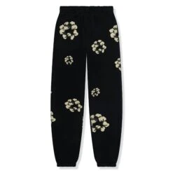Denim Tears X CPFM Cactus Tears Wreath Black Sweatpants