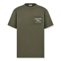 Dior 'Christian Dior Atelier' Relaxed Fit Khaki T Shirt