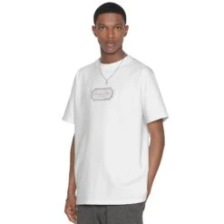 Dior Couture Relaxed Fit Cotton White T Shirt 10 Dior Couture Relaxed Fit Cotton White T Shirt -Creps Lockers dior christian dior couture relaxed fit white t shirt 343j696c0554 c088 model side