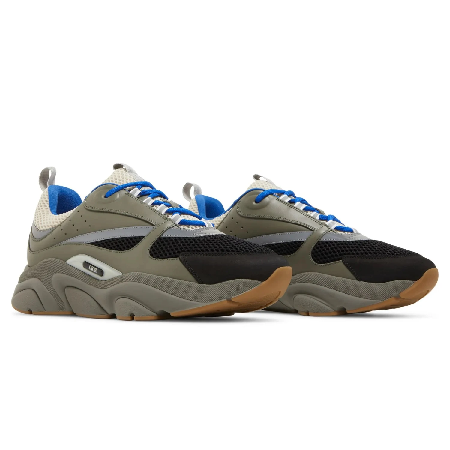 Dior B22 Olive Blue Trainer 2 Dior B22 Olive Blue Trainer - Image 2