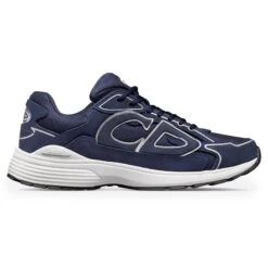 Dior B30 Countdown Mesh Navy Blue Suede Trainer