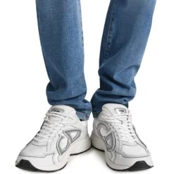 Dior B30 Countdown Mesh White Trainer 12 Dior B30 Countdown Mesh White Trainer -Creps Lockers dior b30 countdown mesh white trainer 3sn279znd h000 model front