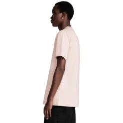 Dior CD Icon Relaxed Fit Cotton Pink T Shirt -Creps Lockers dior cd icon relaxed fit cotton pink t shirt 943j605f0554 c485 model side