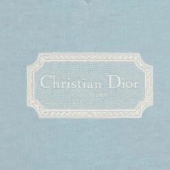 Dior Couture Relaxed Fit Cotton Azure Blue T Shirt -Creps Lockers dior couture relaxed fit cotton azure blue t shirt detail