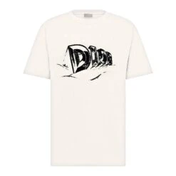 Dior Graffiti White T Shirt