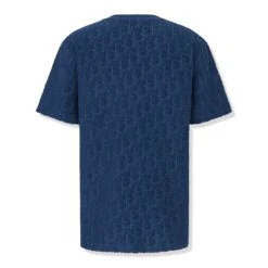 Dior Oblique Towelling Blue T Shirt -Creps Lockers dior oblique towelling blue t shirt back