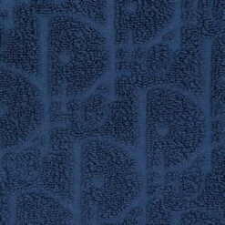 Dior Oblique Towelling Blue T Shirt -Creps Lockers dior oblique towelling blue t shirt detail