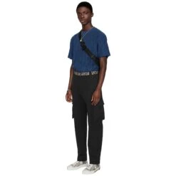 Dior Oblique Towelling Blue T Shirt -Creps Lockers dior oblique towelling blue t shirt model side