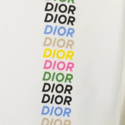 Dior Printed Relaxed Fit Cotton White Hoodie 5 Dior Printed Relaxed Fit Cotton White Hoodie -Creps Lockers dior printed relaxed fit cotton white hoodie 413j646a0531 c085 detail