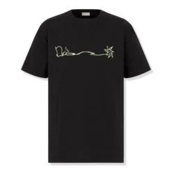 Dior X Cactus Jack Oversized Black T Shirt