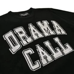 Drama Call Black White Knit Sweatshirt 5 Drama Call Black White Knit Sweatshirt -Creps Lockers drama call black white knit sweatshirt logo