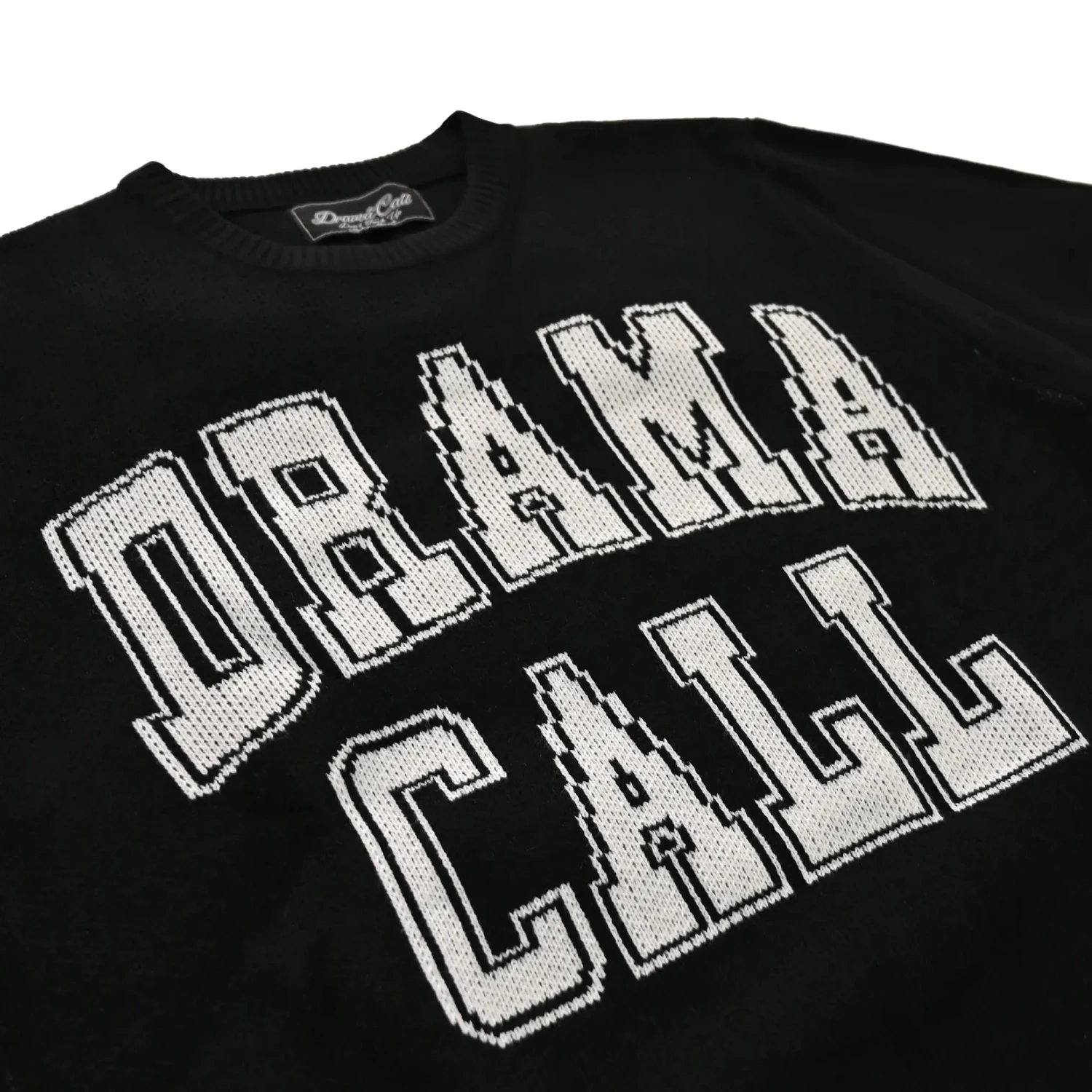 Drama Call Black White Knit Sweatshirt 3 Drama Call Black White Knit Sweatshirt - Image 3
