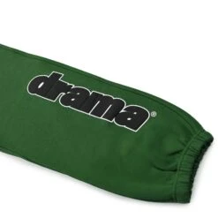 Drama Call Green Black Sweatpants -Creps Lockers drama call green black sweatpants leg logo