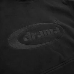 Drama Call Oval Black Hoodie -Creps Lockers drama call oval black hoodie logo