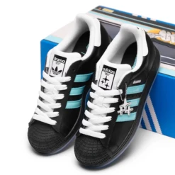 Drama Call X Adidas Superstar II Black Metrolink Blue -Creps Lockers drama call x adidas superstar ii black metrolink blue jp8396 image