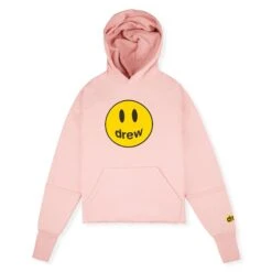 Drew House Mascot Deconstructed Hoodie Dusty Pink