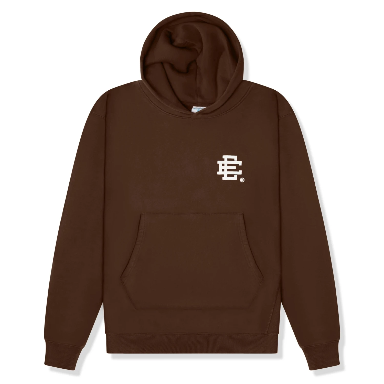 Eric Emanuel EE Basic Brown White Hoodie 1 Eric Emanuel EE Basic Brown White Hoodie