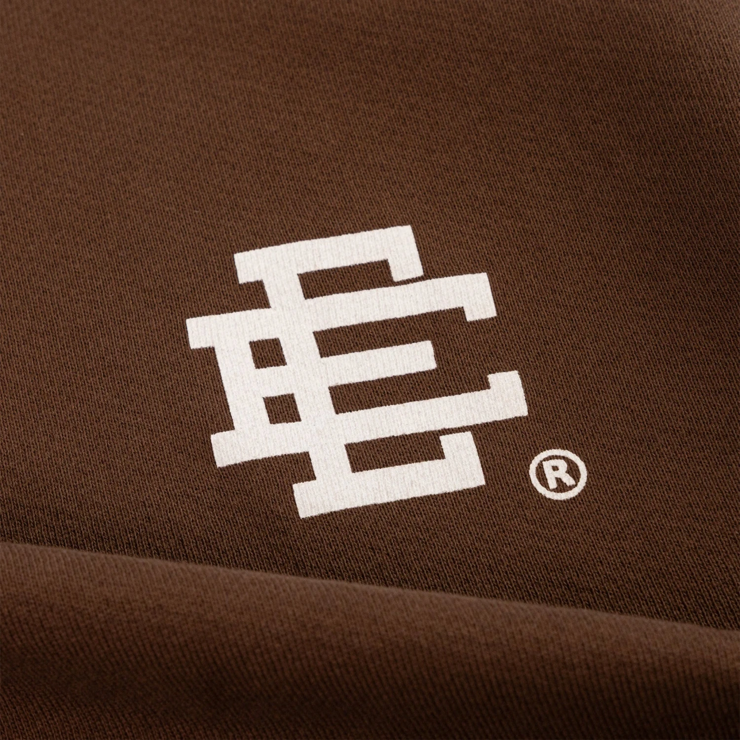 Eric Emanuel EE Basic Brown White Hoodie 3 Eric Emanuel EE Basic Brown White Hoodie - Image 3