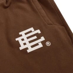 Eric Emanuel EE Basic Brown White Sweatpants 8 Eric Emanuel EE Basic Brown White Sweatpants -Creps Lockers eric emanuel ee basic brown white sweatpants logo