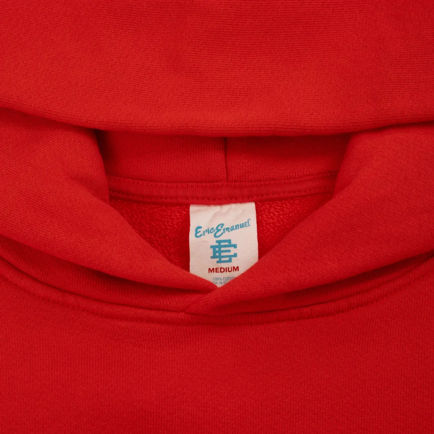Eric Emanuel EE Basic Red Hoodie 4 Eric Emanuel EE Basic Red Hoodie - Image 4