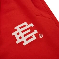 Eric Emanuel EE Basic Red Sweatpants -Creps Lockers eric emanuel ee basic red sweatpants logo