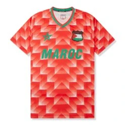FC Palestina Palestine X Morocco Retro Red Football T Shirt