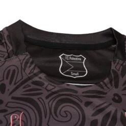 FC Palestina X Farrah Azam Black T Shirt -Creps Lockers fc palestina x farrah azam black t shirt neck