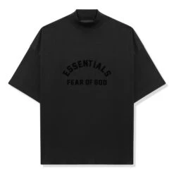 Fear Of God Essentials Arch Logo Jet Black T Shirt (SS23)