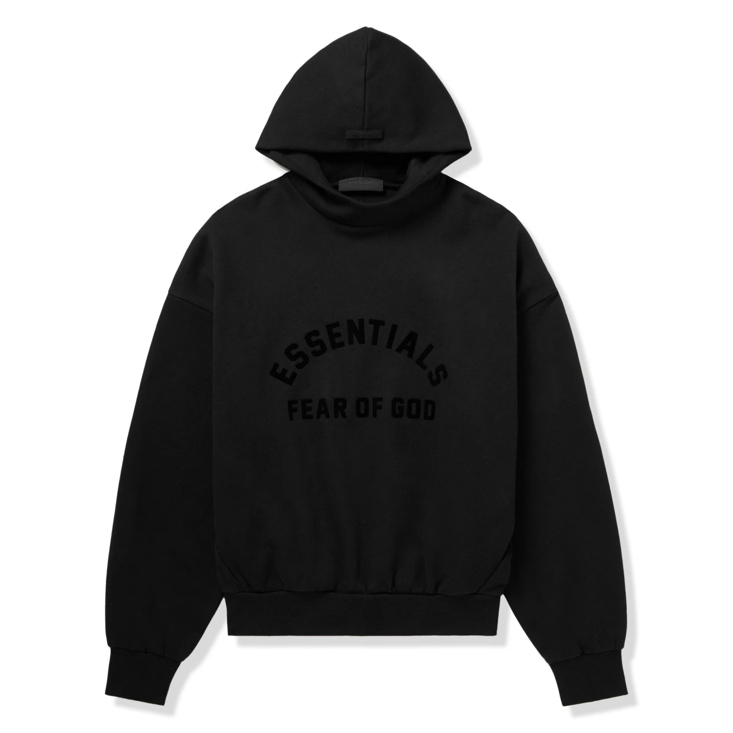 Fear Of God Essentials Black Hoodie (SS23) 1 Fear Of God Essentials Black Hoodie (SS23)