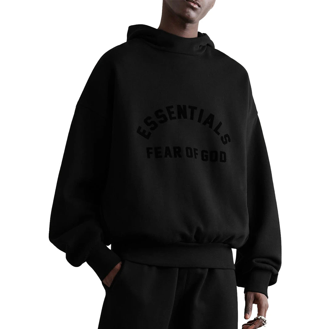 Fear Of God Essentials Black Hoodie (SS23) 3 Fear Of God Essentials Black Hoodie (SS23) - Image 3