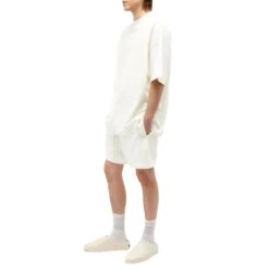 Fear Of God Essentials Cloud Dancer Shorts (FW23) -Creps Lockers fear of god essentials cloud dancer shorts fw23 model