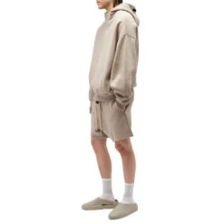 Fear Of God Essentials Core Heather Shorts (FW23) 8 Fear Of God Essentials Core Heather Shorts (FW23) -Creps Lockers fear of god essentials core heather shorts fw23 160bt232004f model