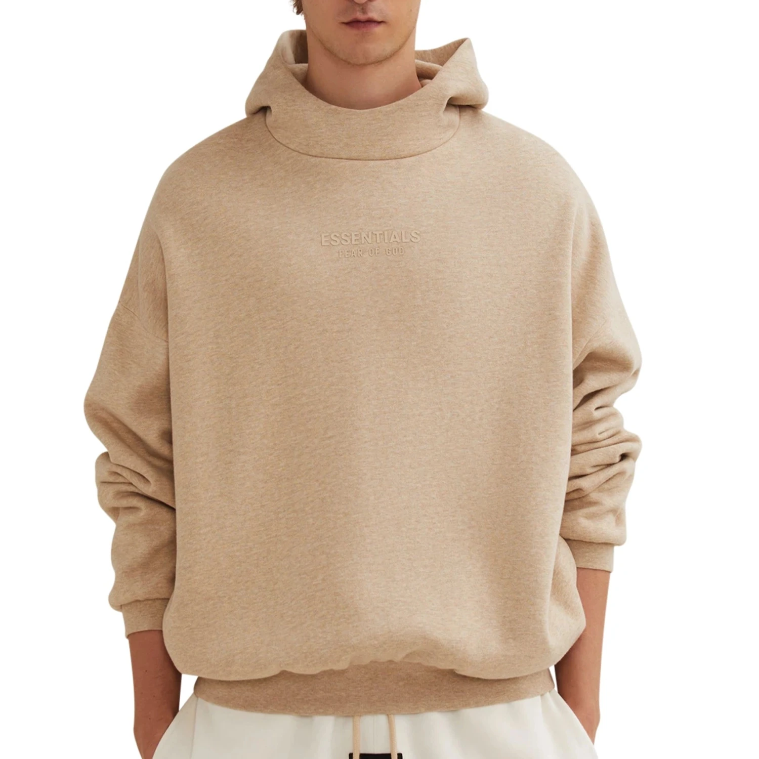 Fear Of God Essentials Gold Heather Hoodie (FW23) 3 Fear Of God Essentials Gold Heather Hoodie (FW23) - Image 3