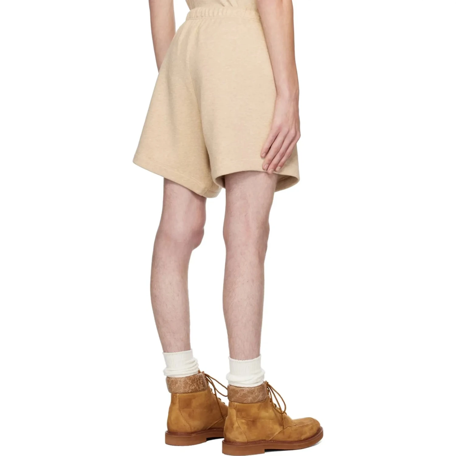 Fear Of God Essentials Gold Heather Shorts (FW23) 4 Fear Of God Essentials Gold Heather Shorts (FW23) - Image 4