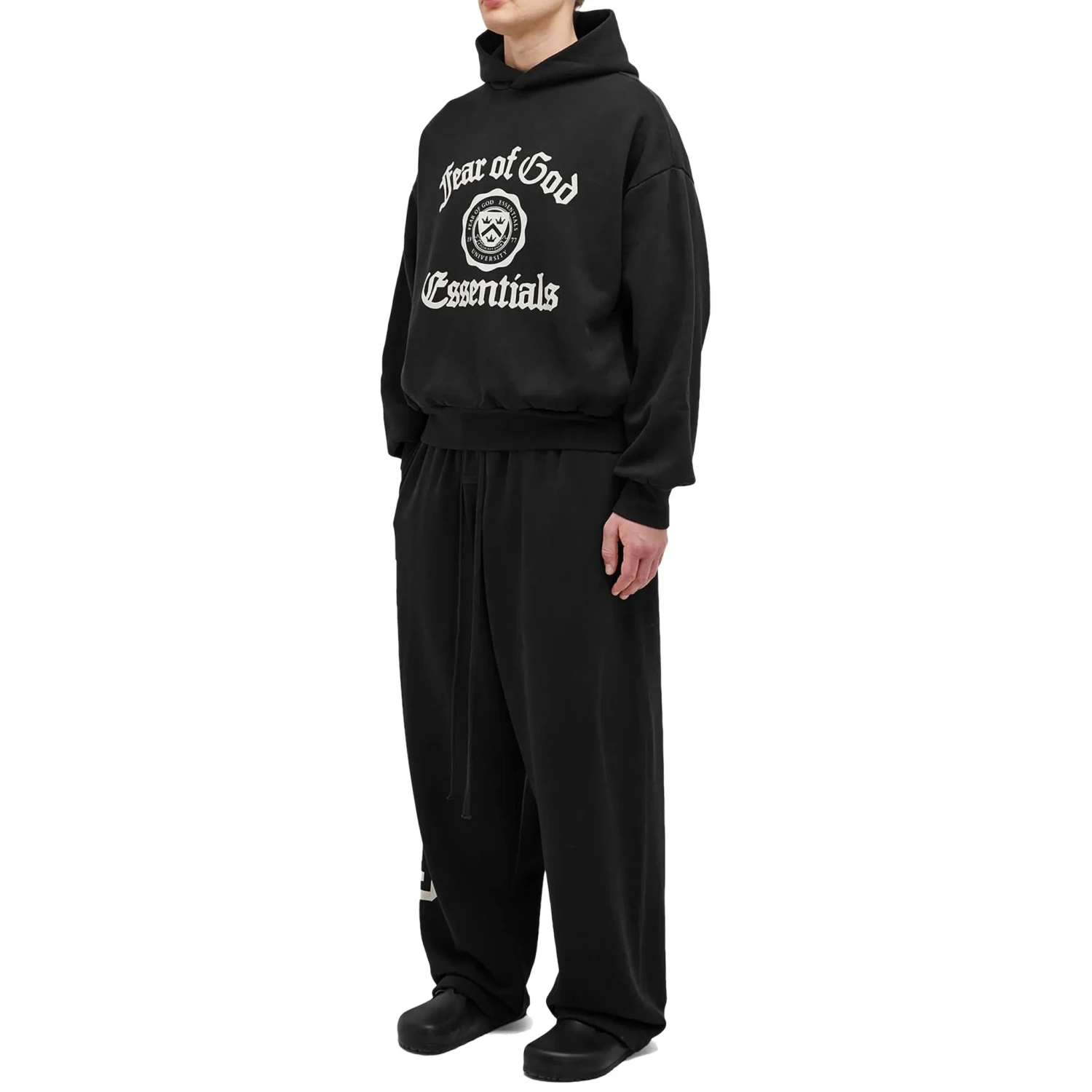 Fear Of God Essentials Heavy Fleece Relaxed Fit Black Sweatpants 5 Fear Of God Essentials Heavy Fleece Relaxed Fit Black Sweatpants - Image 5