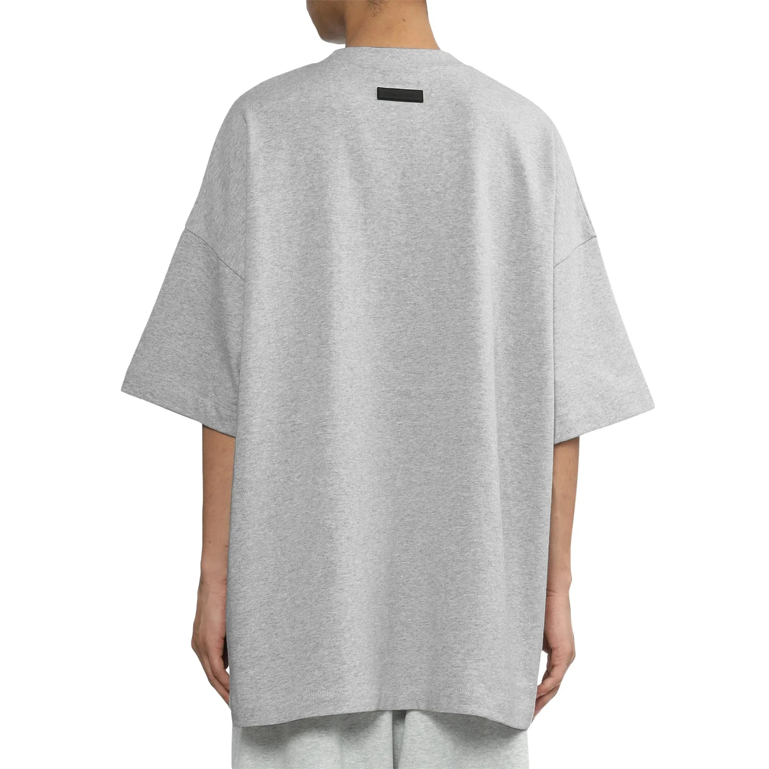 Fear Of God Essentials Heavy Jersey Crewneck Light Heather Grey T Shirt 2 Fear Of God Essentials Heavy Jersey Crewneck Light Heather Grey T Shirt - Image 2