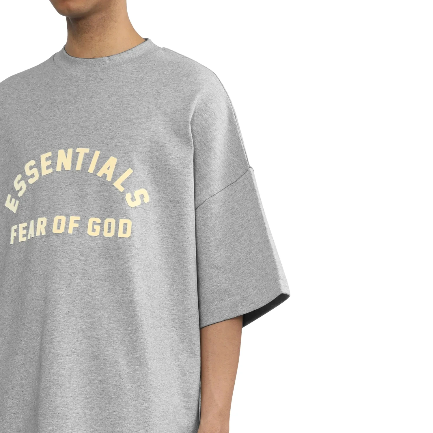 Fear Of God Essentials Heavy Jersey Crewneck Light Heather Grey T Shirt 6 Fear Of God Essentials Heavy Jersey Crewneck Light Heather Grey T Shirt - Image 6