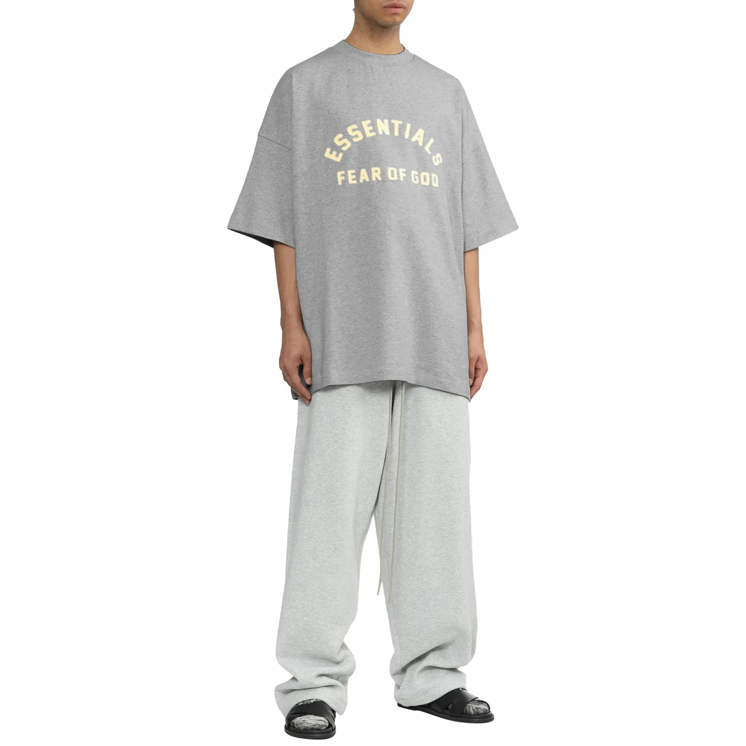 Fear Of God Essentials Heavy Jersey Crewneck Light Heather Grey T Shirt 4 Fear Of God Essentials Heavy Jersey Crewneck Light Heather Grey T Shirt - Image 4