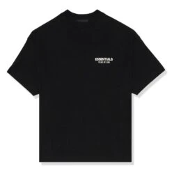 Fear Of God Essentials Jersey Crewneck Black T Shirt