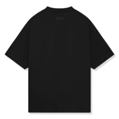 Fear Of God Essentials Jersey Crewneck Black T Shirt (FW24) -Creps Lockers fear of god essentials jersey crewneck black t shirt fw24 125bt244190f back