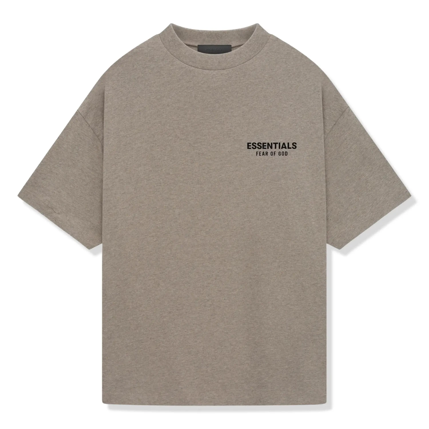 Fear Of God Essentials Jersey Crewneck Heather Grey T Shirt 1 Fear Of God Essentials Jersey Crewneck Heather Grey T Shirt