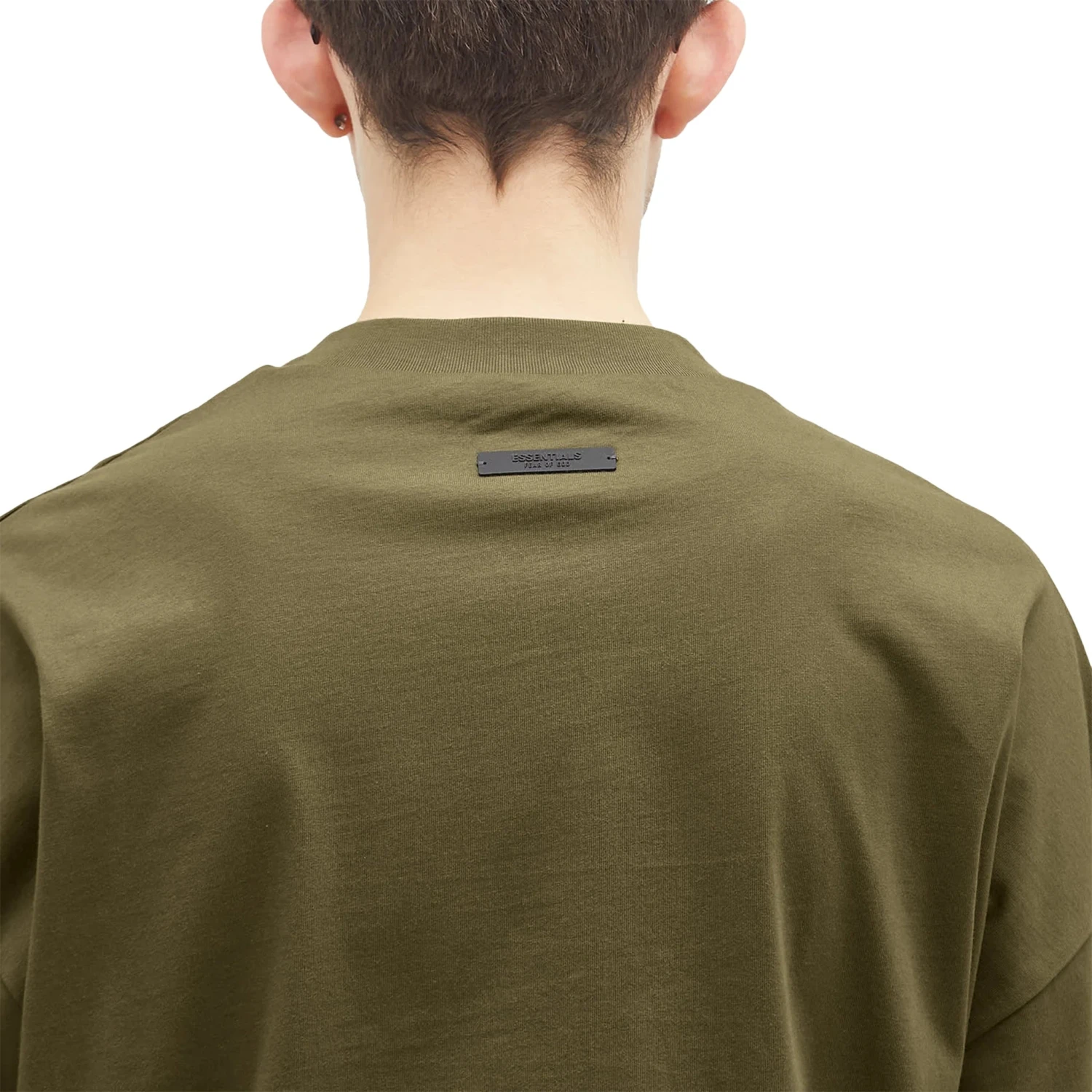 Fear Of God Essentials Jersey Crewneck Military T Shirt (FW24) 3 Fear Of God Essentials Jersey Crewneck Military T Shirt (FW24) - Image 3
