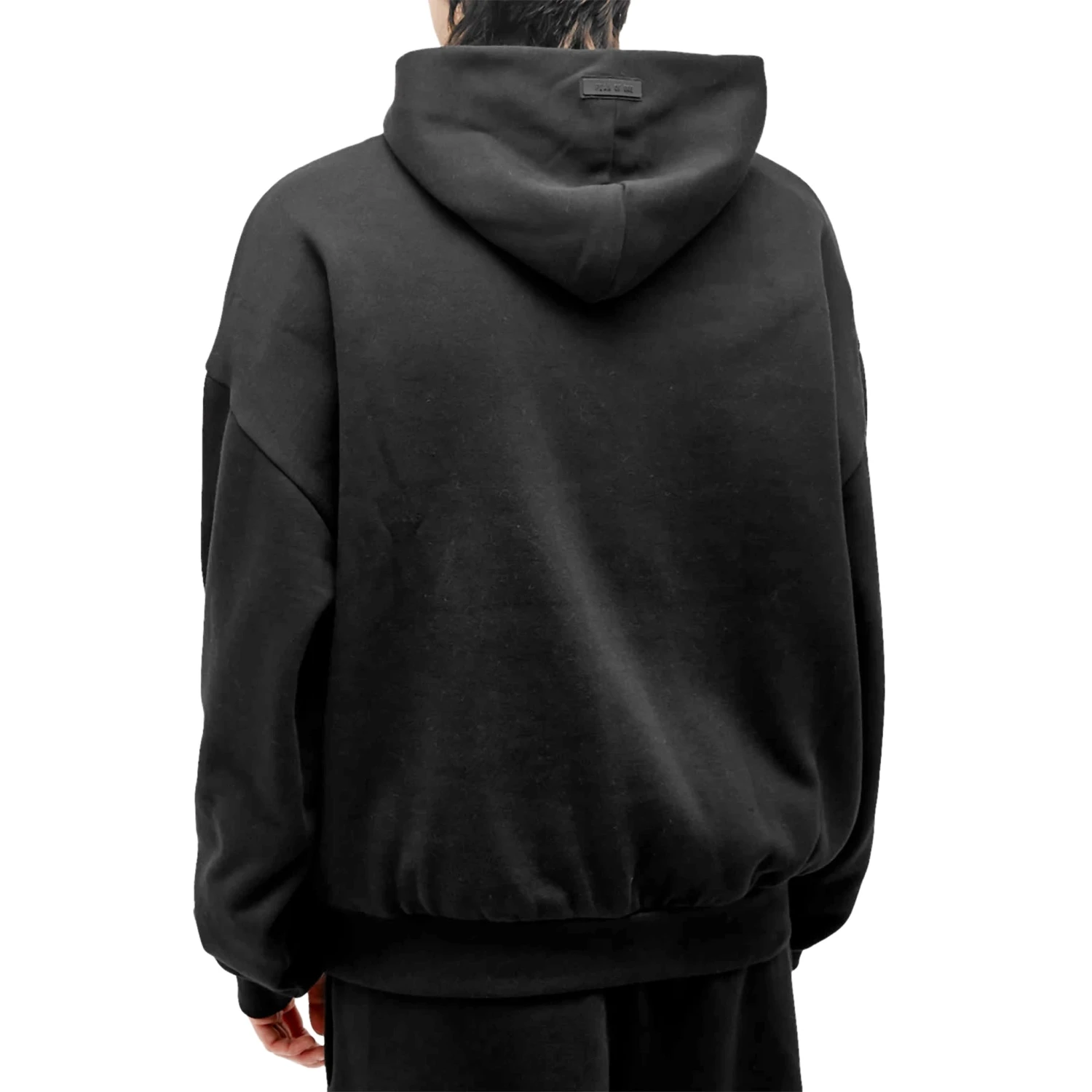Fear Of God Essentials Jet Black Hoodie (FW23) 2 Fear Of God Essentials Jet Black Hoodie (FW23) - Image 2
