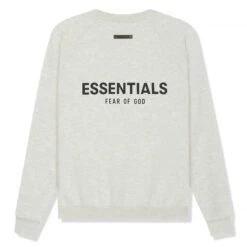 Fear Of God Essentials Light Heather Oatmeal Crewneck (SS21)
